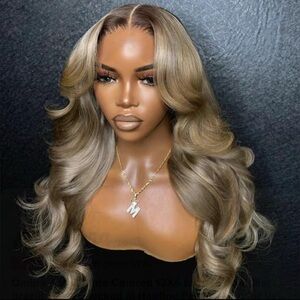 13x6 26’ Blonde Ombre Lace Front Wig 180% Density
